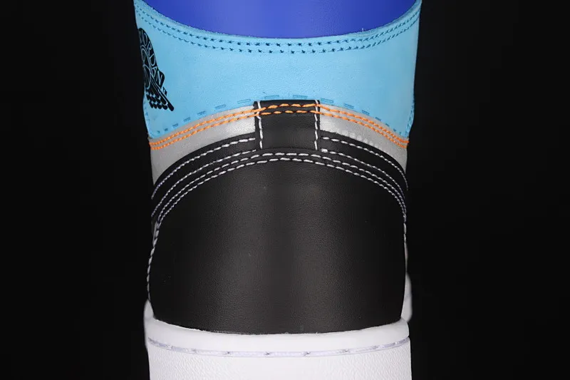 All categories Air Jordan Jordan series basketball shoes Air Jordan 1 High Pure original version Air Jordan 1 High OG Pro "Total Orange" AJ1 Joe 13M blue and white stitching high-top basketball shoes DC6515-100
